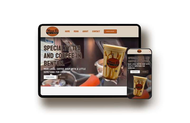 coffee shop website