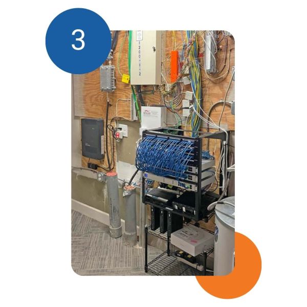 Reorganized Network Rack