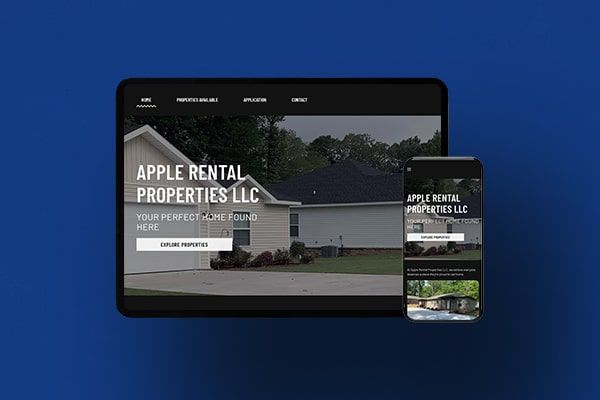 apple rental properties, web design