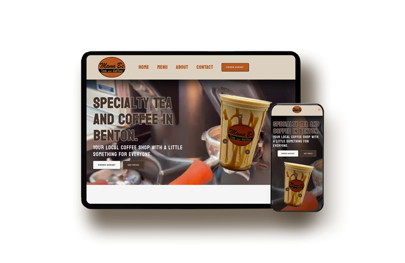 coffee shop website